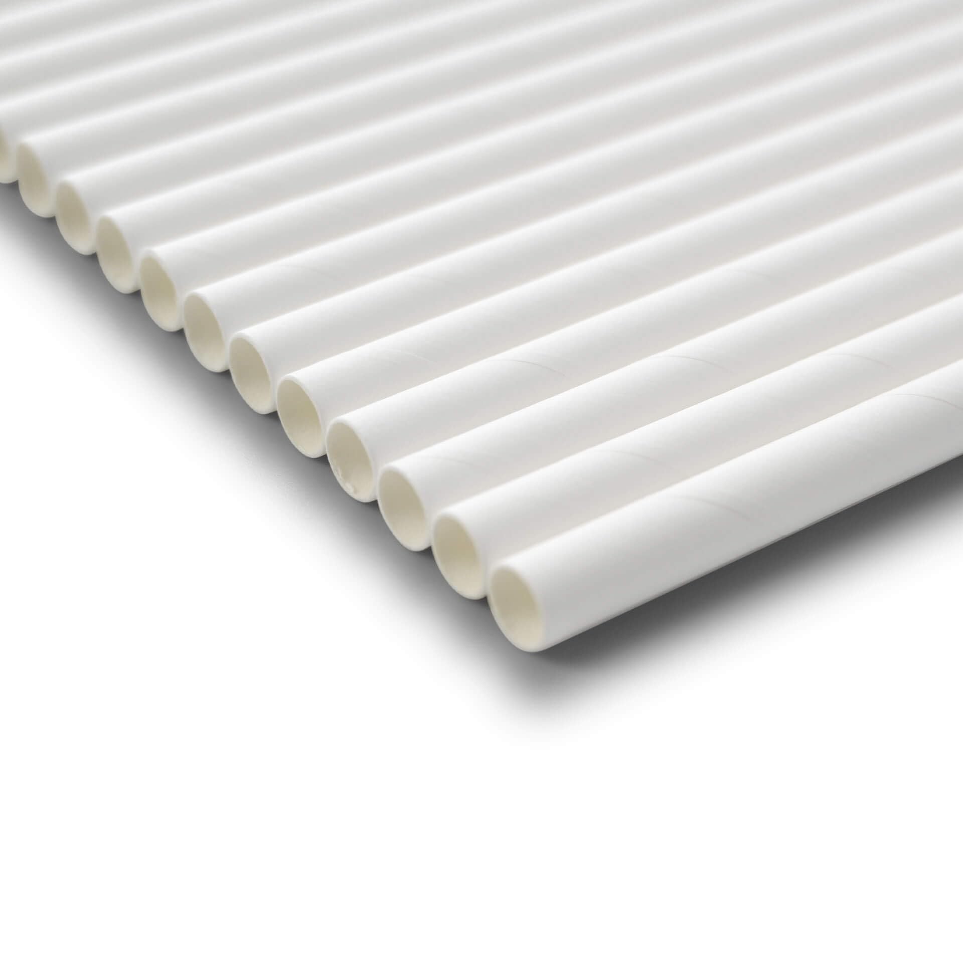 BIOZOYG Straws 150 Pack 9 inches white - Straws Disposable Jumbo Straws Smoothie Straws Boba Straws Milkshake Straws - Alternatives to Plastic Straws, Paper Straws