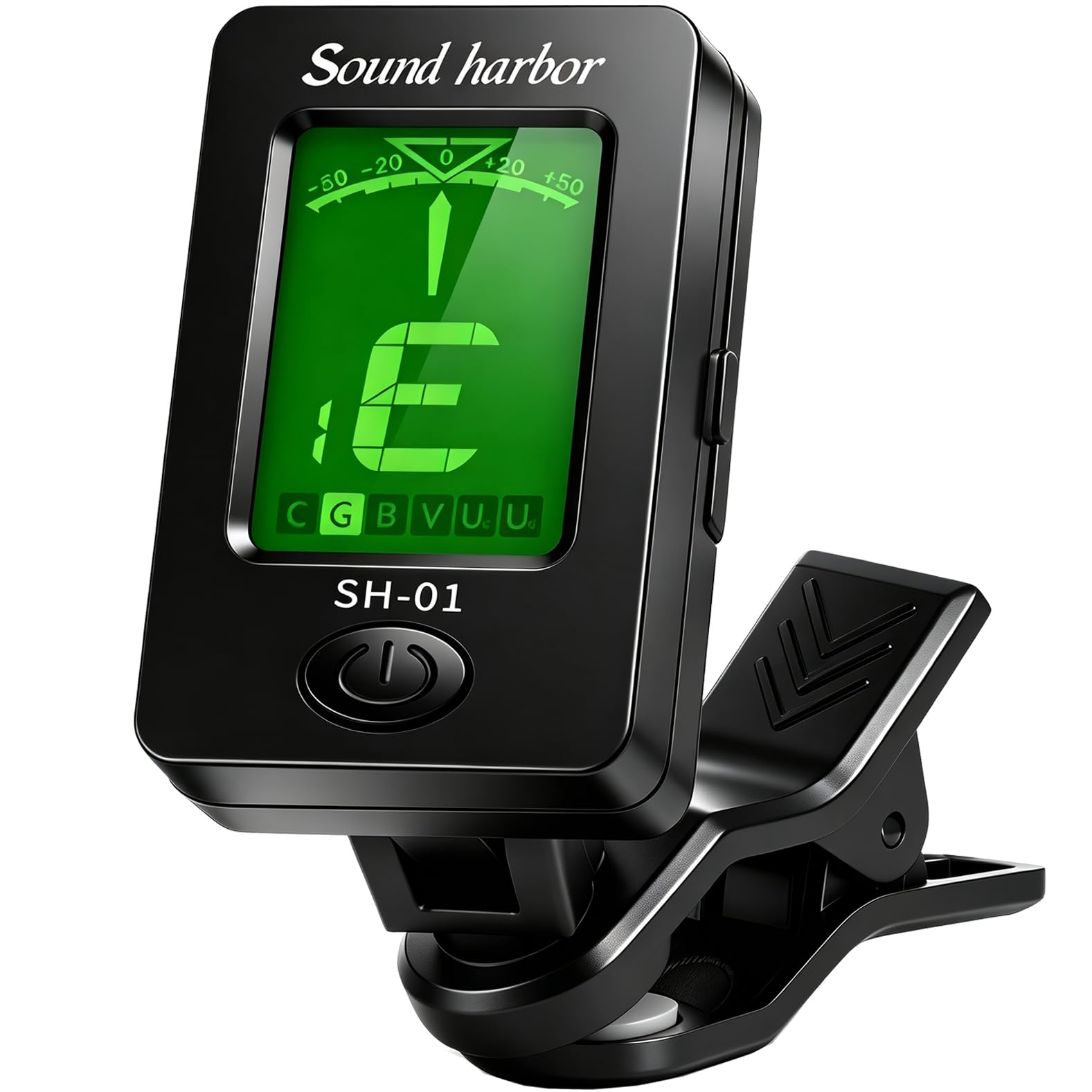 Guitar Tuner Clip On Ukulele Tuners for All Instruments Guitar Bass Ukulele Violin banjo (Tuner 1 Pack)