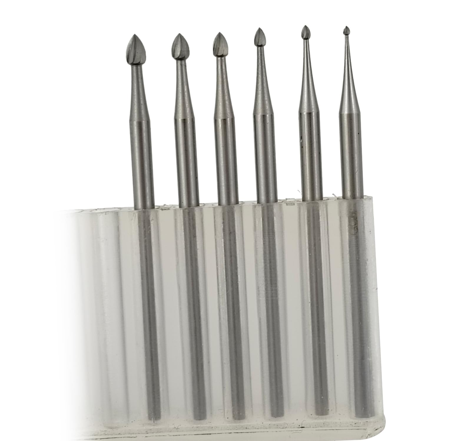 Luo Ke Bud Burs 𝐋𝐮𝐨 𝐤𝐞 6 Pcs Jewelry Bud Burr - 3/32'' Shank Lapidary Making Tools Jewelry Engraving Bits For Rotary Tools Includes Dremel (008-023)