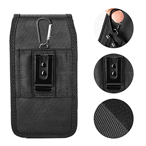 Galaxy Wireless FBA-NYLON-GOFLIP Universal Flip Phone Case, Leather Vertical Pouch For Tcl Flip Pro, Alcatel Go Flip 4, Go Flip V, Myflip, Cingular Flip 2, Nokia 2720V, Iris Flip & More thumb #7