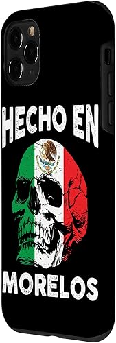 Vista 23 de iPhone 13 Pro Max Hecho en Morelos México - Bandera mexicana - Funda Morelos