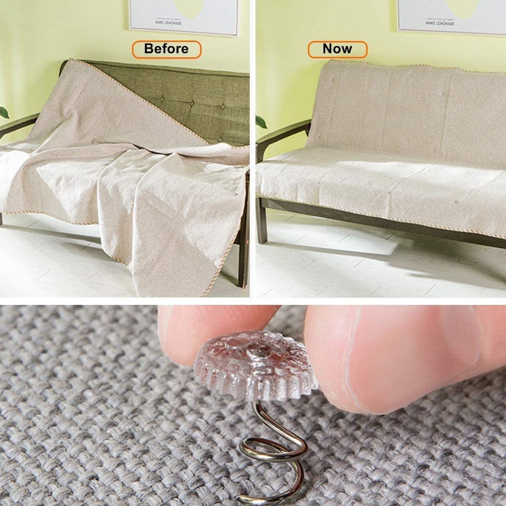 100PCS Perni A Torsione Per Divano - Chiodini Spirale Trasparenti Per Tappezzeria, Decorazione E Riparazione - Foto 12