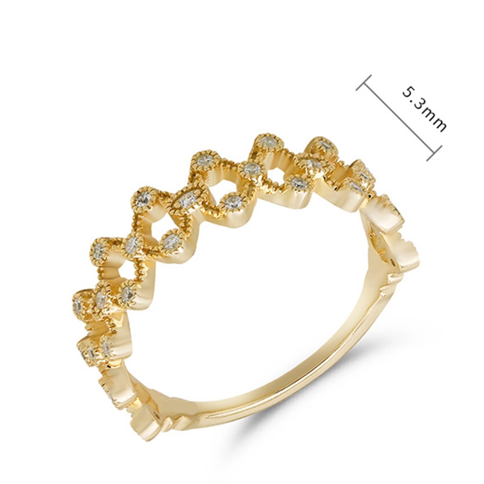 Anillo de boda de oro amarillo de 9 K/14 K/18 K con moissanita, anillo solitario hueco vintage