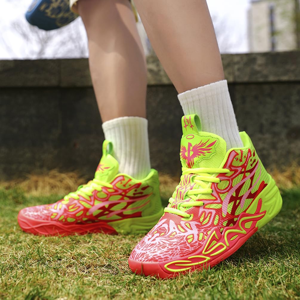 Basketballschuhe für Herren Hohe Freizeitschuhe Sportschuhe Stoßdämpfung rutschfeste Basketballschuhe Herren Leichte Turnschuhe Laufschuhe Walkingschuhe Sneaker