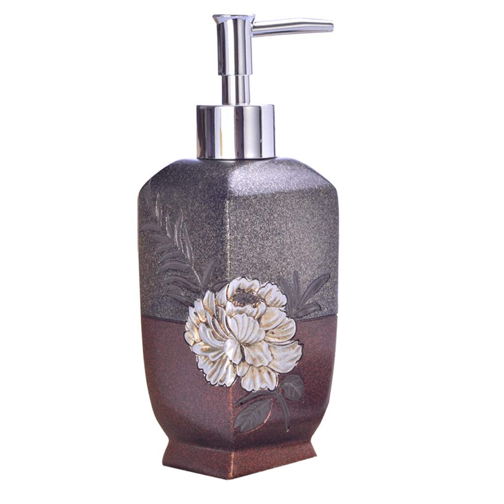 Wxtre Silver Hand Soap Dispenser Liquid Dispensers Resin Hand Sanitizer Bottle Hand Sanitizer Empty Bottle Club Shampoo Bath Press Bottle Soap Dispenser Liquid Dispensers (Color : )