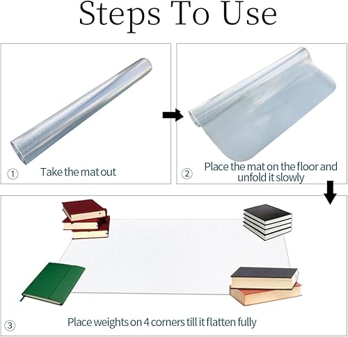 Miniatura 6 de HoSwag Protector de mesa de PVC transparente de 0.059 in, 46 x 84 pulgadas, funda de plástico para mesa, protector de escritorio duradero, protector