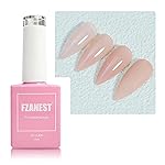 FZANEST Nude Gel Nail POlish, Sheer Natural Milky Nude Base Color Gel Polish Soak Off Uv Led French Nail Art