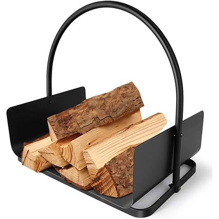 Borsa In Feltro Per Legna Da Ardere XL - Cesto Portalegna Per Camino, 45x32x40cm, Portatile - Foto 6