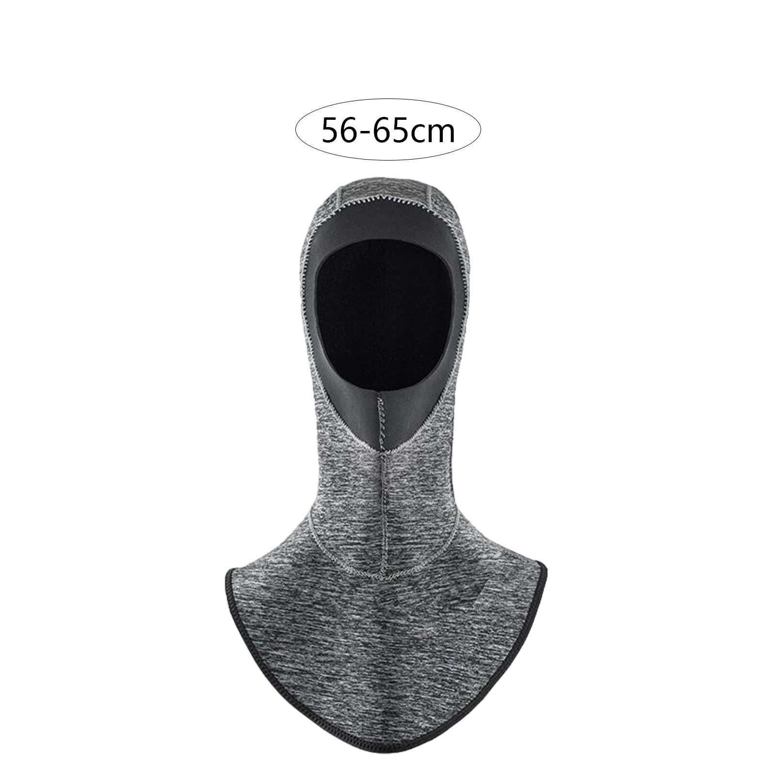 CAQYPVH Ergonomic Dive Cap, Neoprene Hood for Water Sports, Ideal for Men and Women, Dark Gray