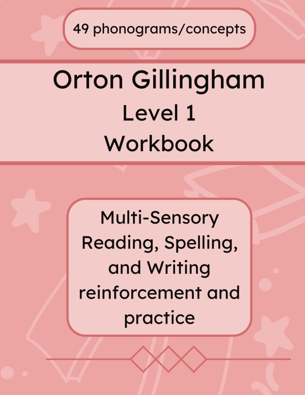 Orton Gillingham Level One Practice Workbook: Phonogram/Concept Reinforcement for Orton Gillingham Approach to Phonics for Dyslexia