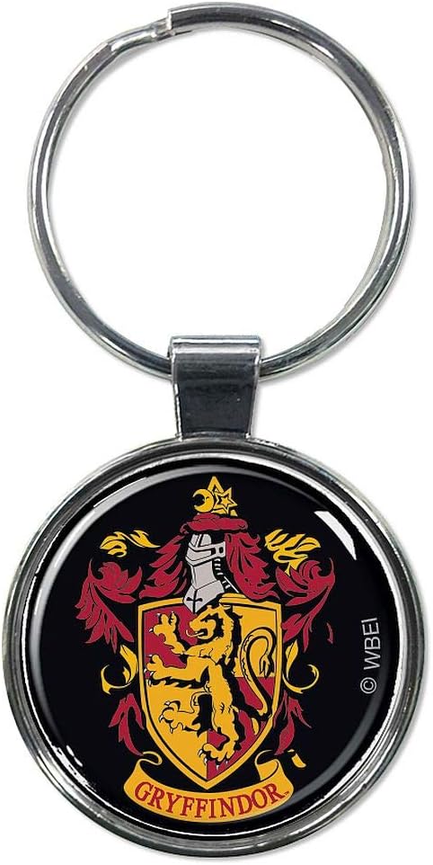 Ata-Boy Harry Potter Gryffindor Crest 1.5" Fob Keychain for Keys, Backpack Pulls and More