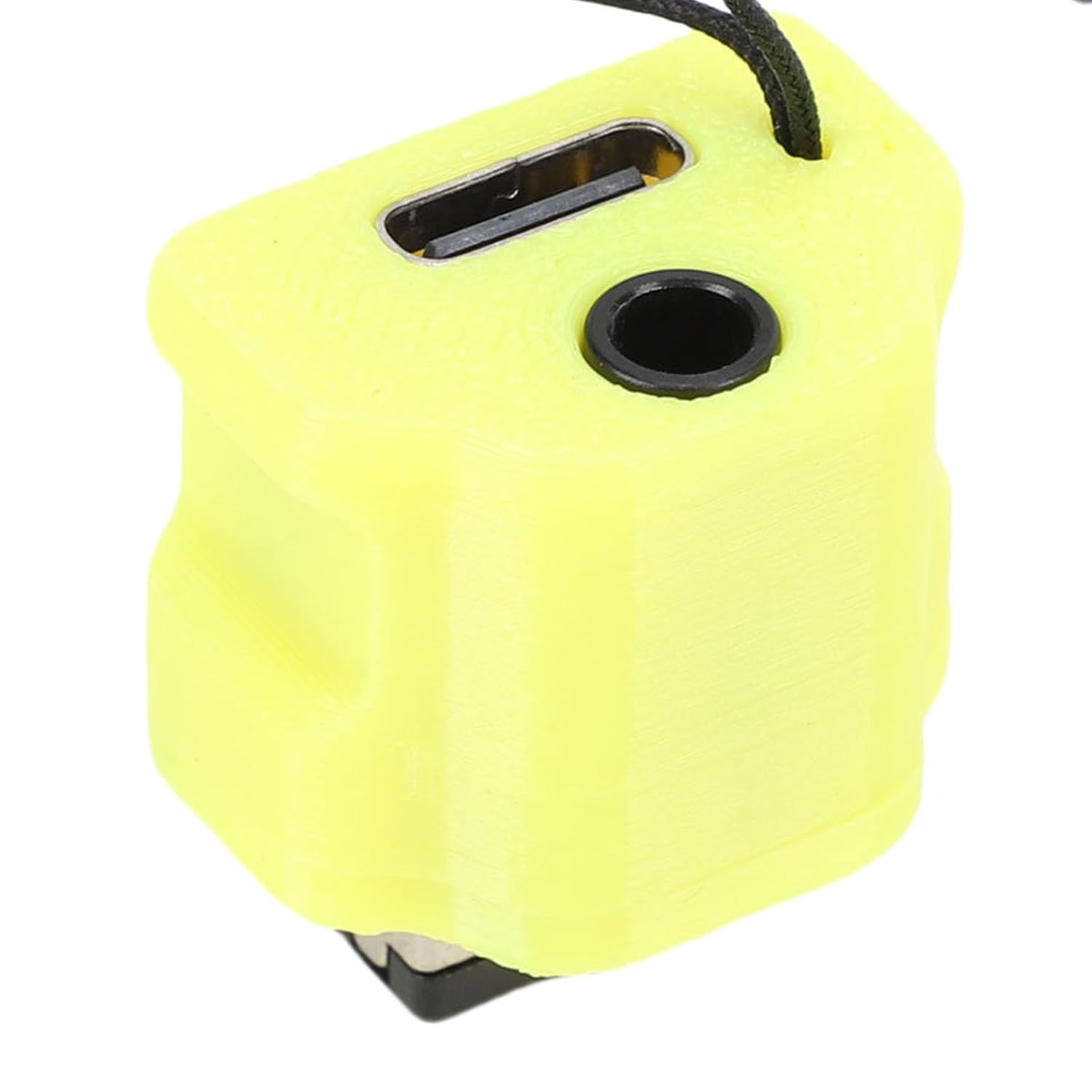 Gugxiom Charging Adapter for GBA SP with 3.5mm Headphone Jack & Type C Charging Port, Game Console Converter for Simultaneous Audio & Power, with Anti Loss Rope (Yellow)