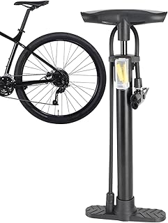 Bomba De Aire para Bicicletas - Inflador Manual De Neumáticos para Exteriores,Portátil 11 para Motos Ciclomotores Scooters Y Actividades Exteriores Camping Ciclismo Viajes