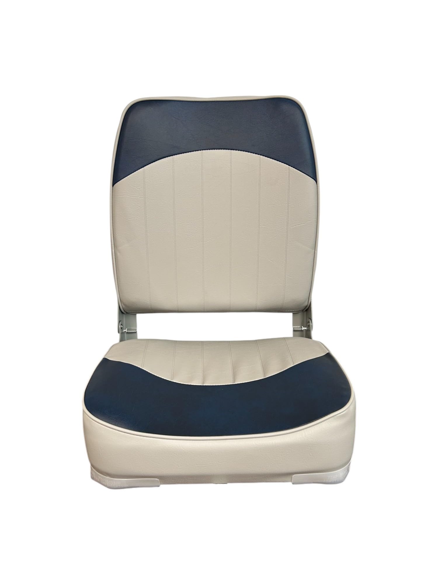 Horizon Manufacturing Boat Seat, High Back, Economy, Fold Down, 1013- ABD Gray/Navy
