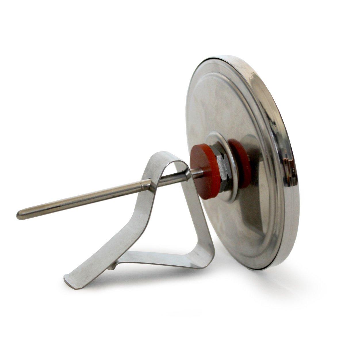 SmokeWare Temperature Gauge – 3-inch Face, 0-700°F Range, White, Replacement Thermometer for Big Green Egg Grills, Made in The USA