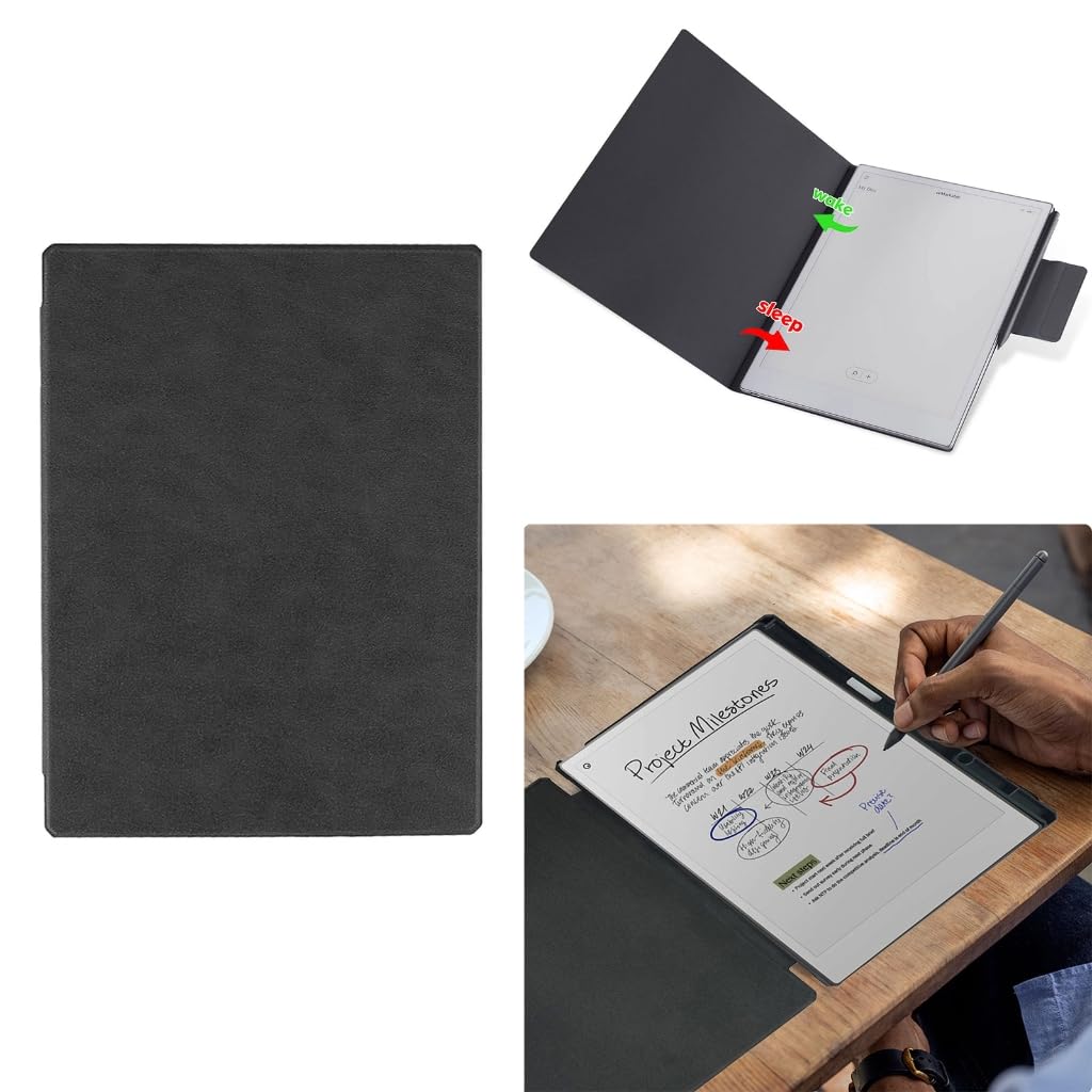 Custodia protettiva per tablet, con chiusura magnetica, per carta, antigraffio, con funzione automatica di accensione/spegnimento