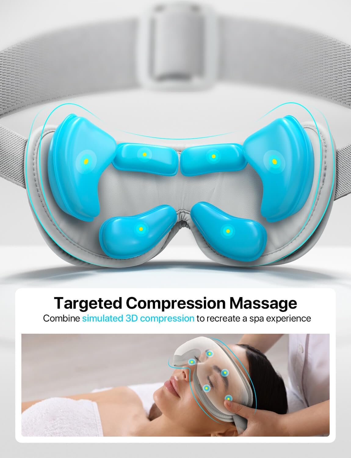 ALLJOY eye massager with heat side profile