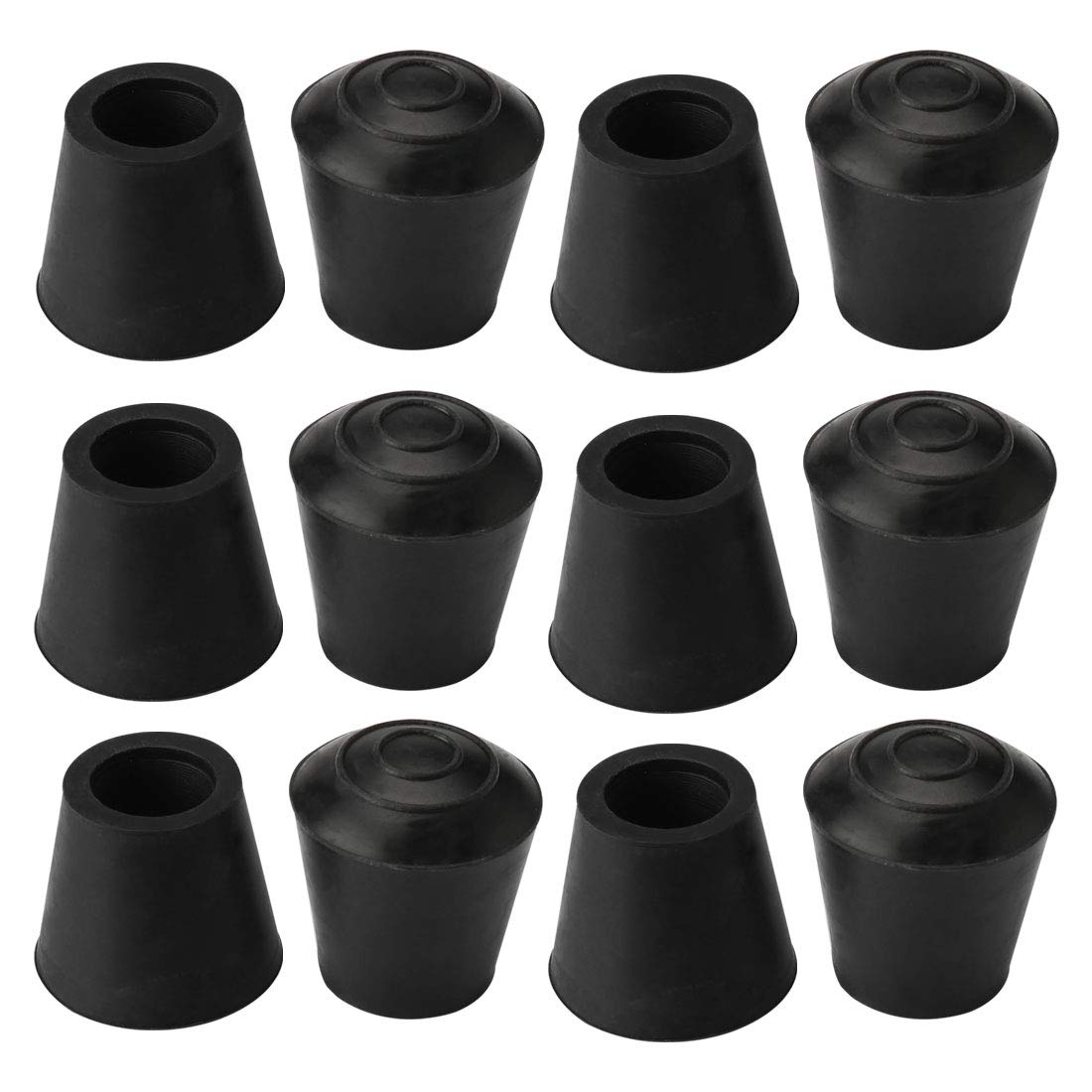 4 Protectores De Piso Para Sillas De Horquilla | Tapones De Goma Antideslizantes DT Ironcraft | Protege Tu Suelo De Madera