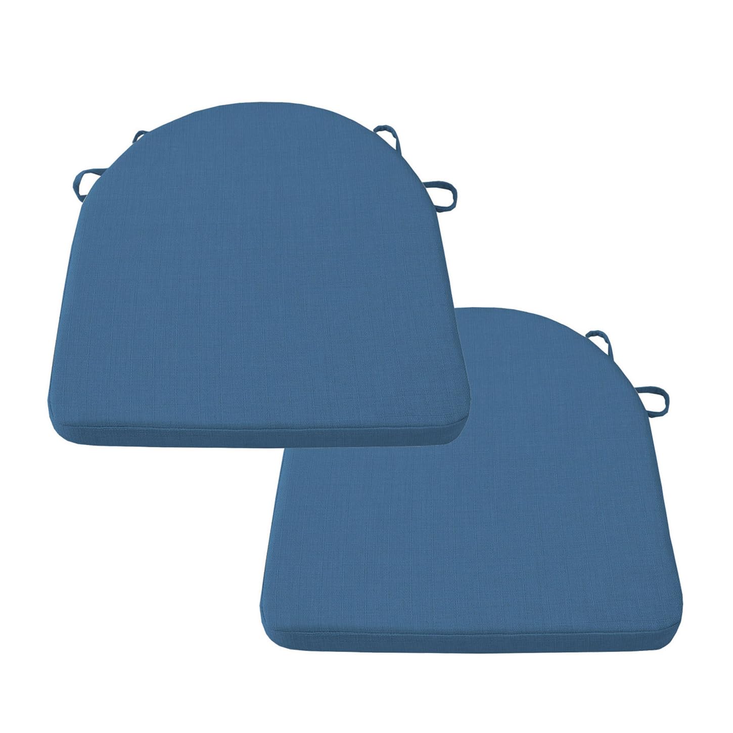 ping bu Set of 2 Garden Cushion U Shape Chair Seat Pad,U-Shaped Dining Seat Cushions Garden Cushion Pads for Office/Home/Indoor/Outdoor (40 * 40 * 2cm,Navy)