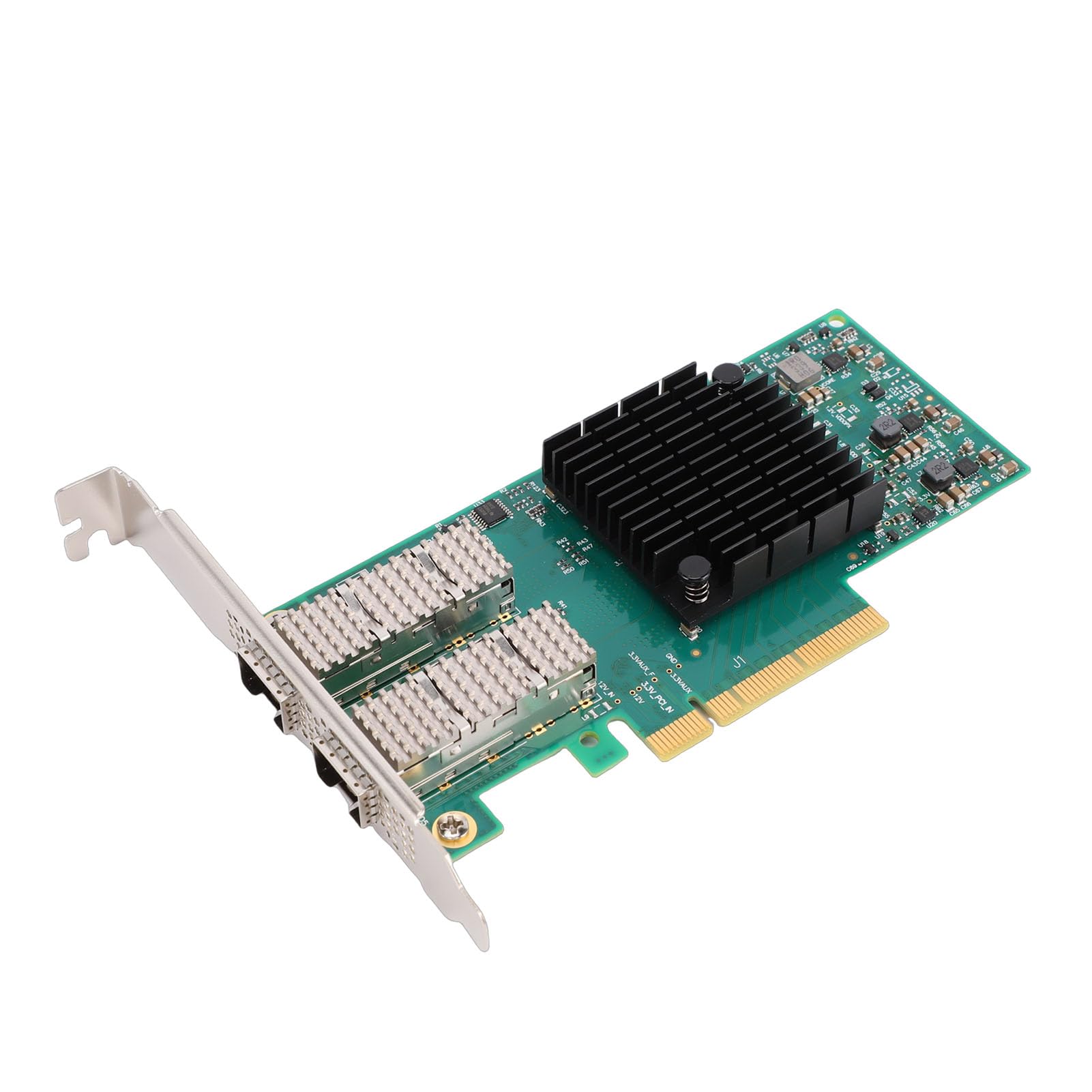 Sxhlseller Adattatore Ethernet PCIe X8 SFP28 a Doppia Porta 25G |Mellanox ConnectX-4, RDMA a Bassa Latenza, Scheda di Rete con Accelerazione Hardware per Server Data Center,