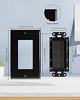 Vista 2 de VCE Placa de pared con cepillo 10 unidades, inserción para pasar cables de bajo voltaje, cubierta de salida de cable de una sola palanquita, gestión