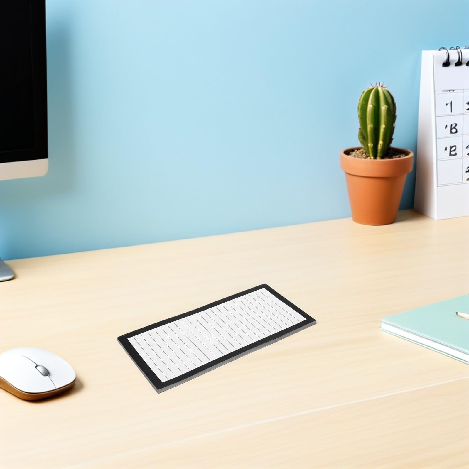 8 Szt. Magnetyczny Notatnik Lodówkę Szt z Liniowanymi Kartkami Arkuszy Planowanie Listy Zakupów Czarny Design Praktyczny Organizer i Prezent Do Domu i Biura