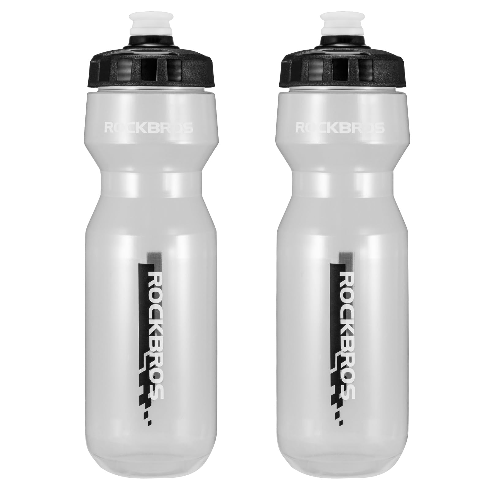 ROCKBROS 2 Packs of BPA Free Leak Proof Sports Water Bottle 20oz/25oz Multiple Sizes Squeeze Bottles with Dust Proof Cap Durable for Gym Cycling Travel Sports Outdoors School