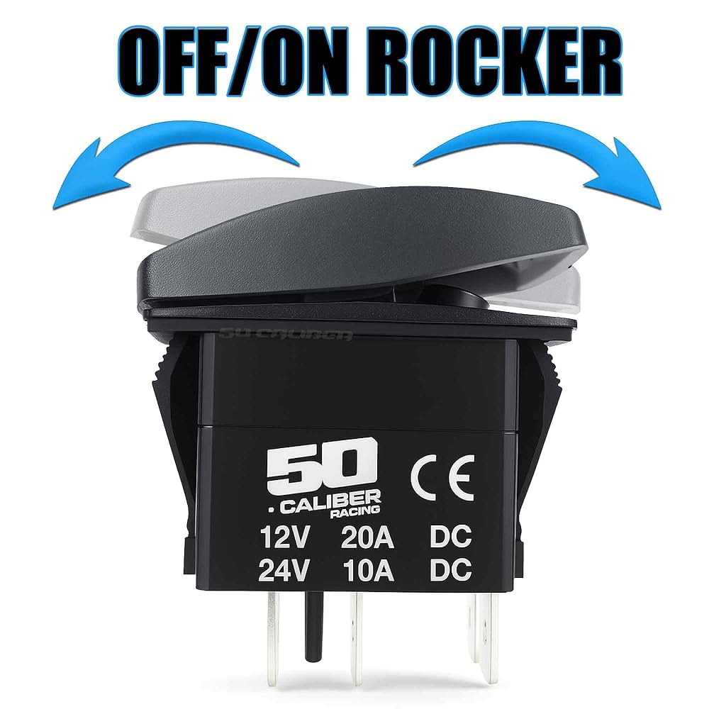 Amazon.com: Waterproof Rocker Switch ON/Off, LED Backlit