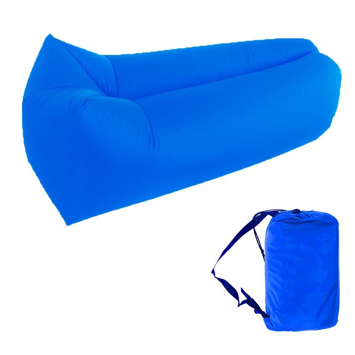 Inflatable Lounger Couch Air Lounger with Storage Bag,Portable Lazy Sofa Laybag Hammock Inflatable Mattress Bed Pool Float for Swim Hiking Camping,Beach,Park,Picnics,Backyard