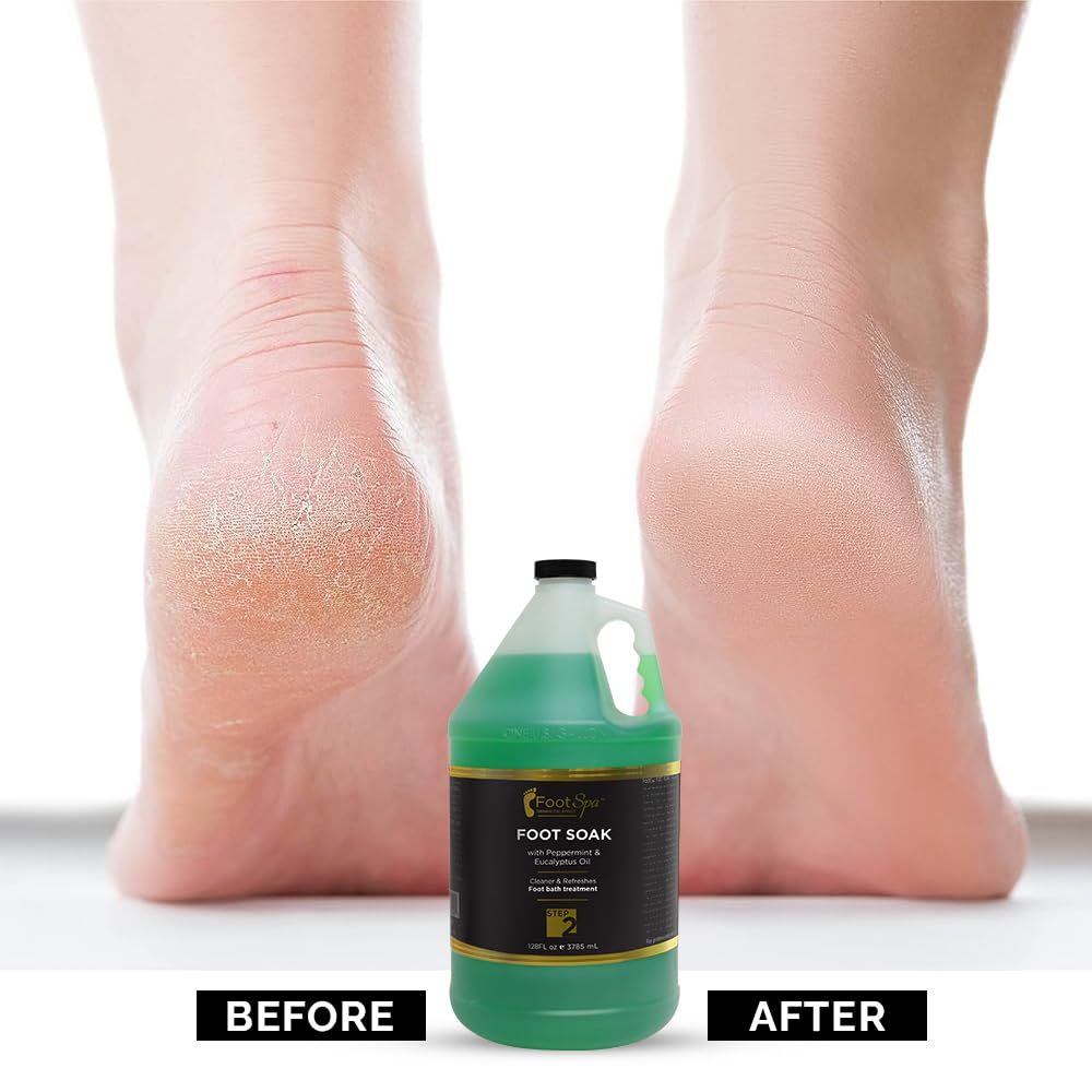FOOT SPA - Foot Soak - Cleanses, Softens, and Refreshes - Made With Eucalyptus & Peppermint Oil - 128 Oz Gallon - Bulk, Refill Gallon - Image 7