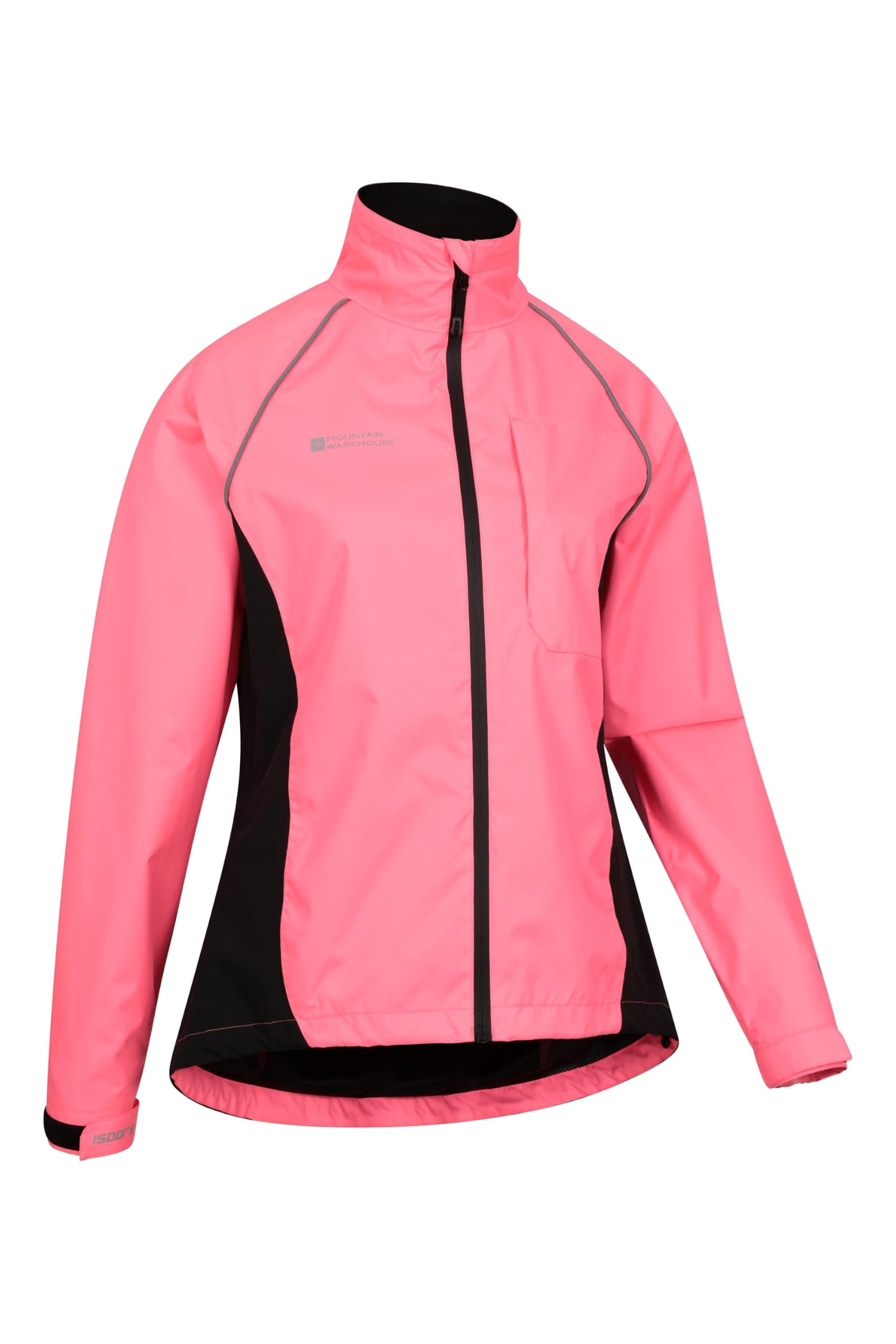Mountain Warehouse Veste Imperméable Adrenaline Femme - Veste Respirante, Coutures Imperméables, Veste Pluie Réfléchissante - Cyclisme, Printemps été