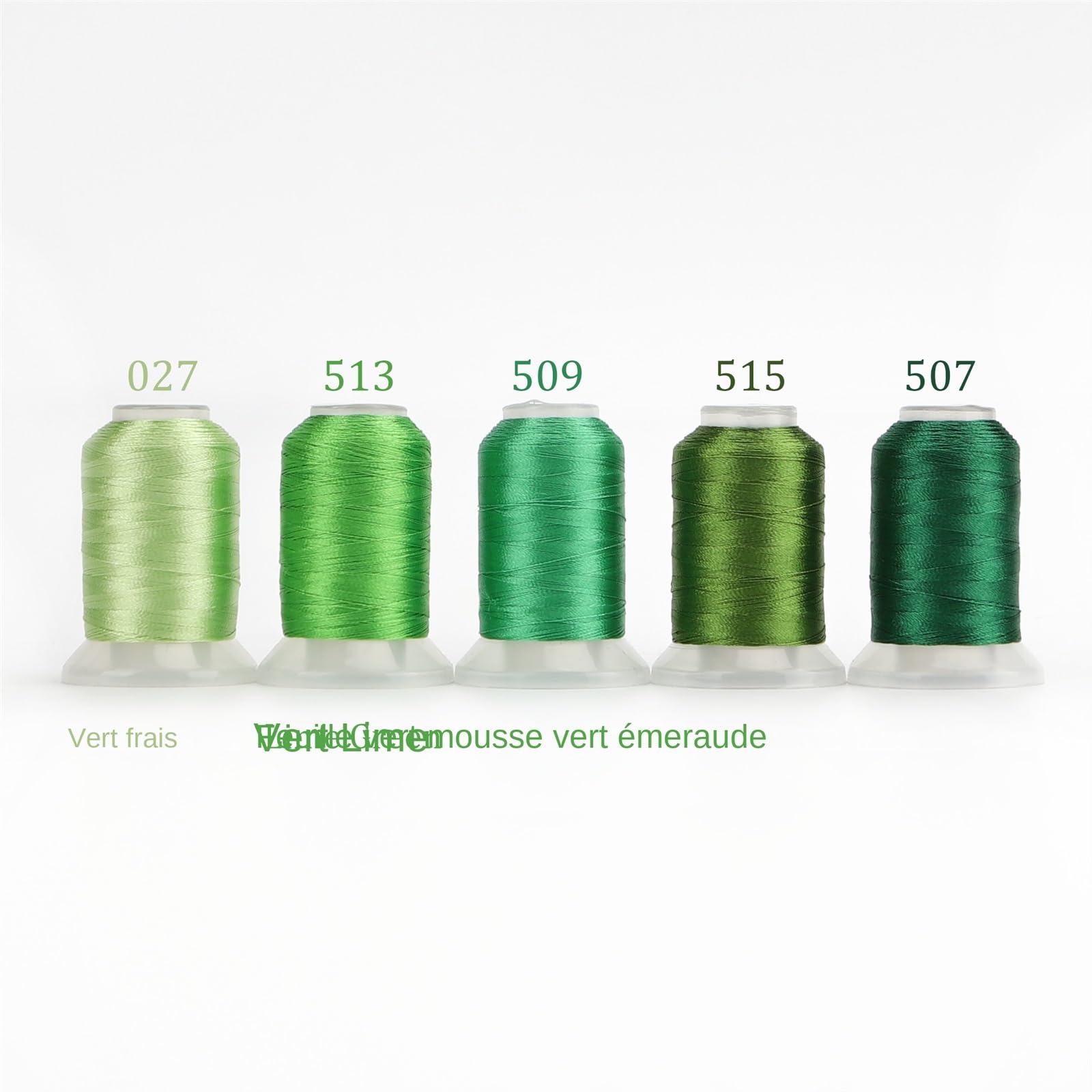Stickgarn-Set, 40 WT Polyester, 500 m, 63 Farben für Näh- und Bastelprojekte und langlebiges Garn für alle Ihre Stickbedürfnisse