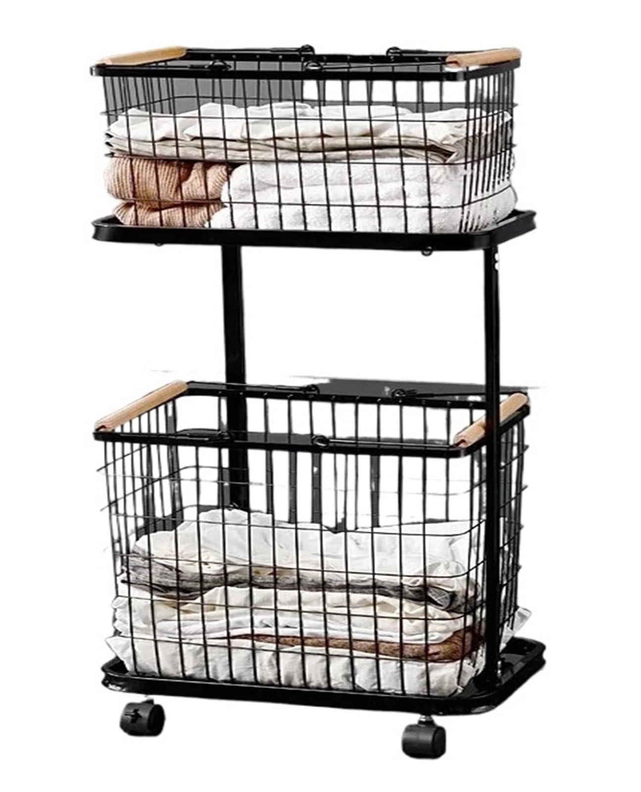 Laundry Trolley Large Capacity Basket Cart