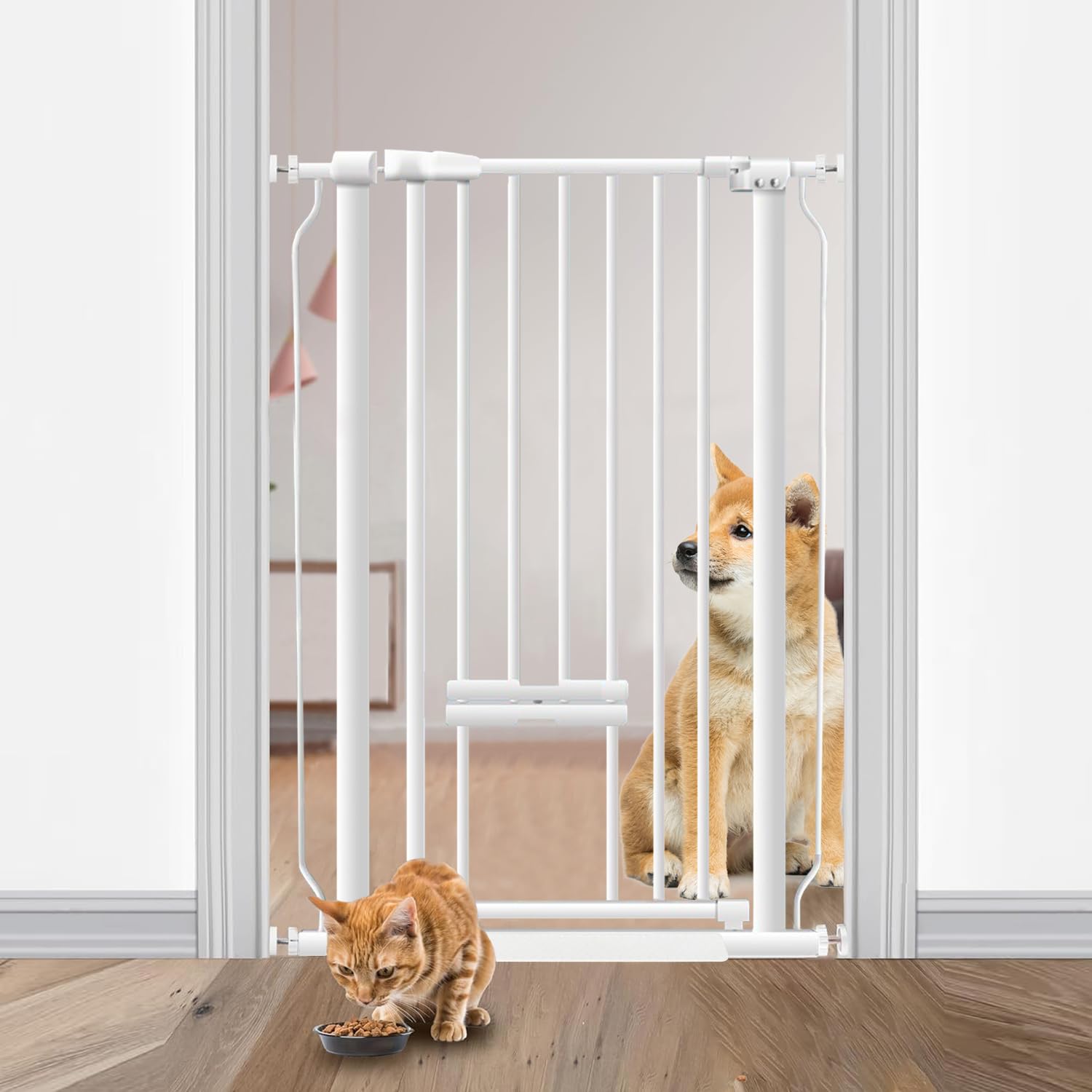 Amazon.co.jp: ペットゲート ペットフェンス ベビーゲート 高さ78/92cm