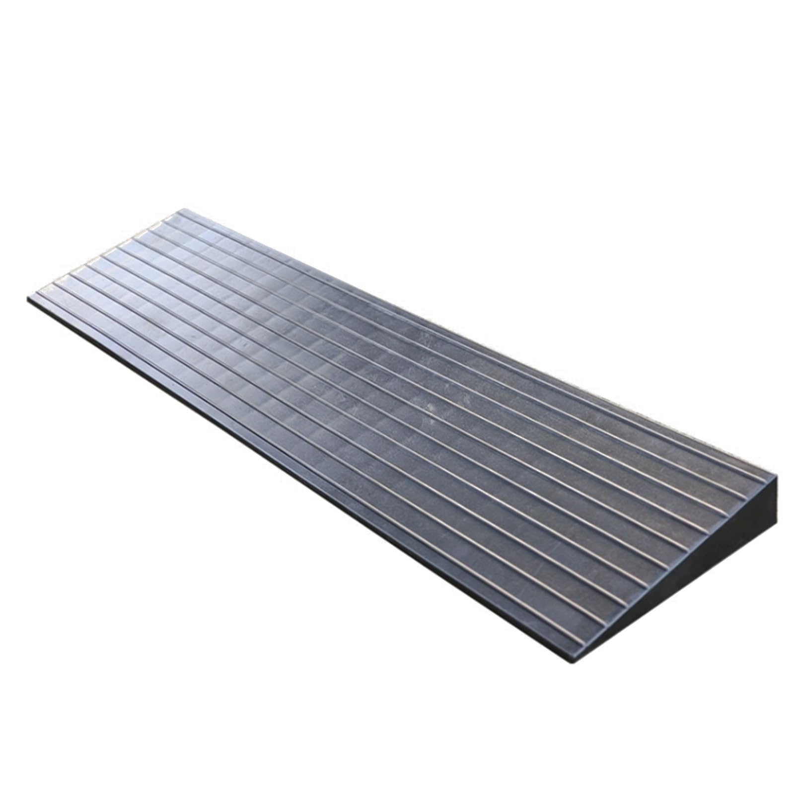 Rampa di Soglia in Gomma Ritagliabile con Dislivello di 1,2, 1,6 E 1,9 Pollici, Rampa di Transizione Portatile per Porte, Bagni, Marciapiedi, Sedie A Rotelle E Vialetti. Black 80x20x4cm