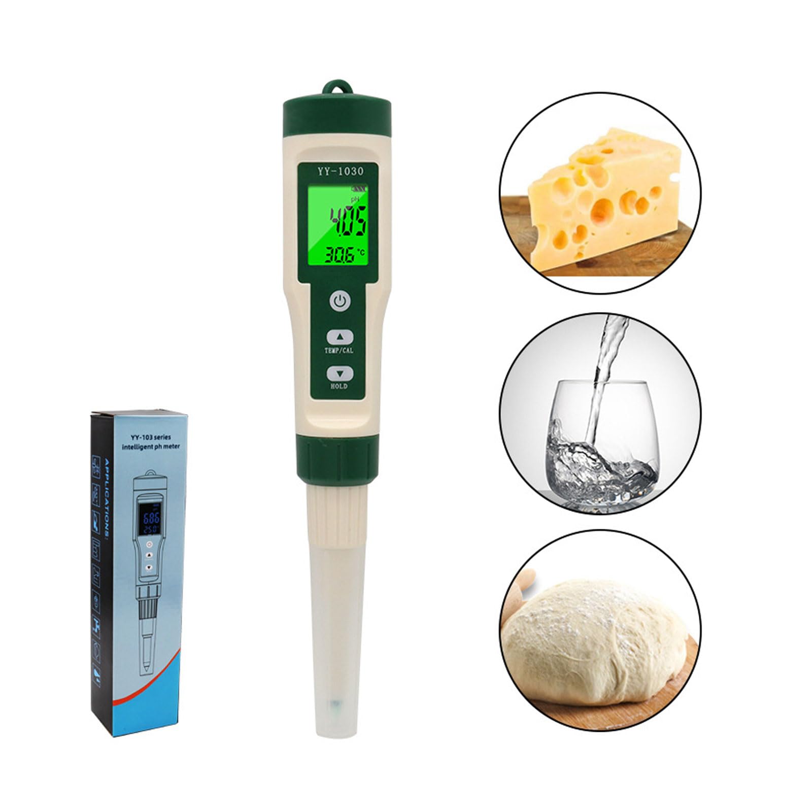 Soil & Meat Meter With Digital Display Easy-to-Read Testing Device Accurate Meat Detection Temperature Meter