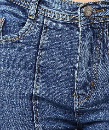 Nifty Women's Denim Wide Leg Jeans (Jean_1452_BTA_30_Medium_Blue_30)