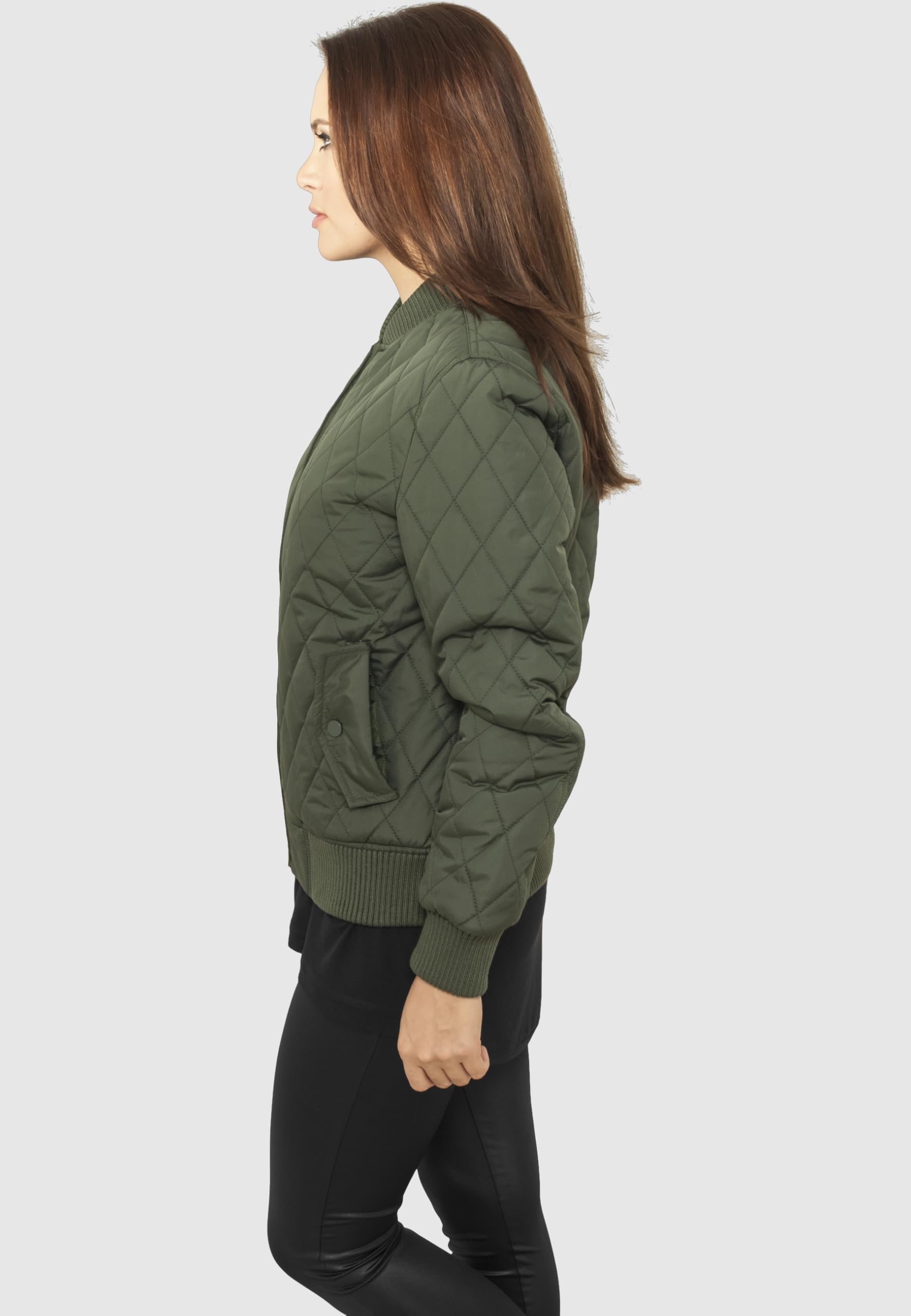 Urban Classics Damen Ladies Diamond Quilt Nylon Jacket