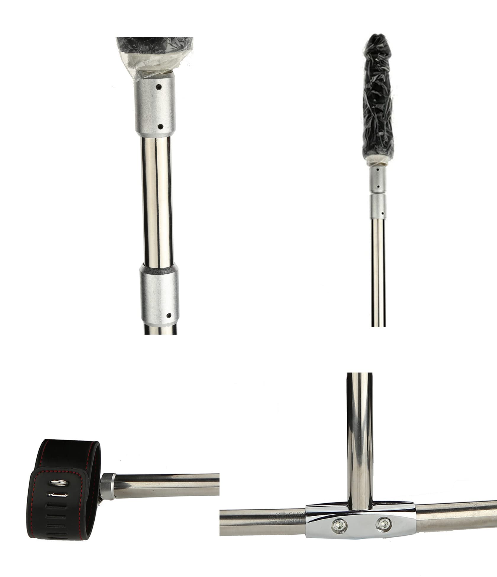 Spreizstange Edelstahl Mit Fußfesseln Und Dildo Fesseln Set Erotisches Bondage System Fickmaschine Verstellbarer Spreizer BDSM Sklave Fetisch Sexspielzeug For Paare