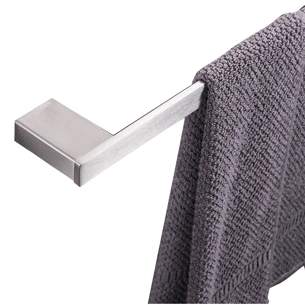 Barre porte-serviette murale haut de gamme en acier inoxydable SUS 304 brossé de 50 cm