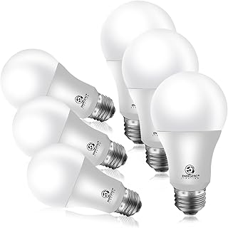 Energetic LED Light Bulbs 100 Watt Equivalent Dimmable, Daylight 5000K, 1500LM 12.5W A19 Dimmable Light Bulb, CRI80+, 15000Hrs, 6-Pack, UL Listed