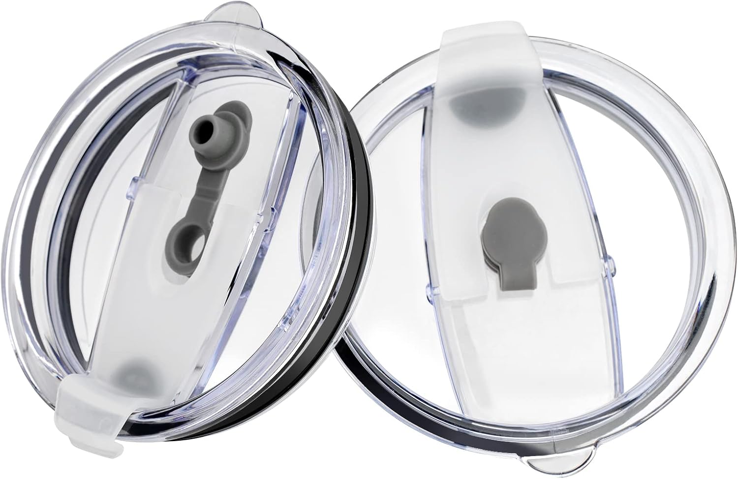 Sursip 3.6-Inch Replacement Lids for 30/40 oz Wide-Mouth Stainless Steel Insulated Tumblers (Fits 3.6″ Diameter), Spill-Proof, Travel Coffee Cup Mug Cover, BPA-Free-2-Pack