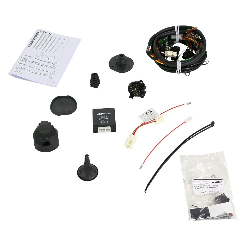 Wetsfaliak 313382900113 Giunto Per Rimorchio - Gancio Traino Con Kit Elettrico 13 Poli, Testa Sferica Asportabile - 2