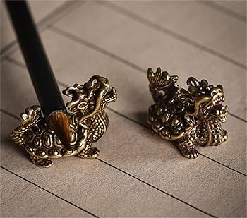 清 銅製如意 金工細工『双龍祥瑞文』筆置き 書斎置き 書道具★時代物 清 銅製如意 金工細工『双龍祥瑞文』筆置き 書斎置き 書道具☆