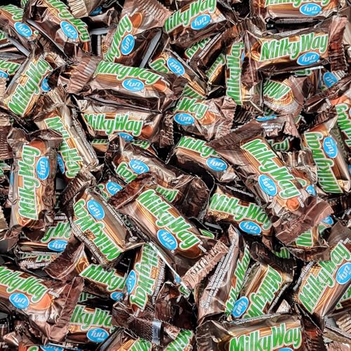 MiIky Way Chocolate Candy with Caramel & Nougat – 2LB Bulk Bag – Individually Wrapped Mini Bars