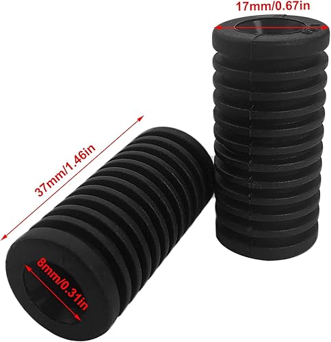 Miniatura 2 de Juego de 2 fundas universales para palanca de cambios de motocicleta, pedal de palanca de cambios de goma, compatible con Kawasaki Suzuki, Yamaha,