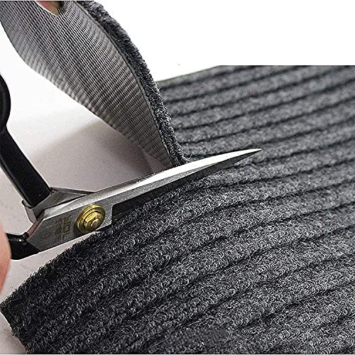 Nisorpa Commercial Grade Door Floor Mat 3' x 10' Brush Step Entrance Mat Slip Skid Entrance Mat with PVC Backing Home Office Hotel Corridor Indoor Outdoor Runner Rugs Corridor Floor Carpet, Grey