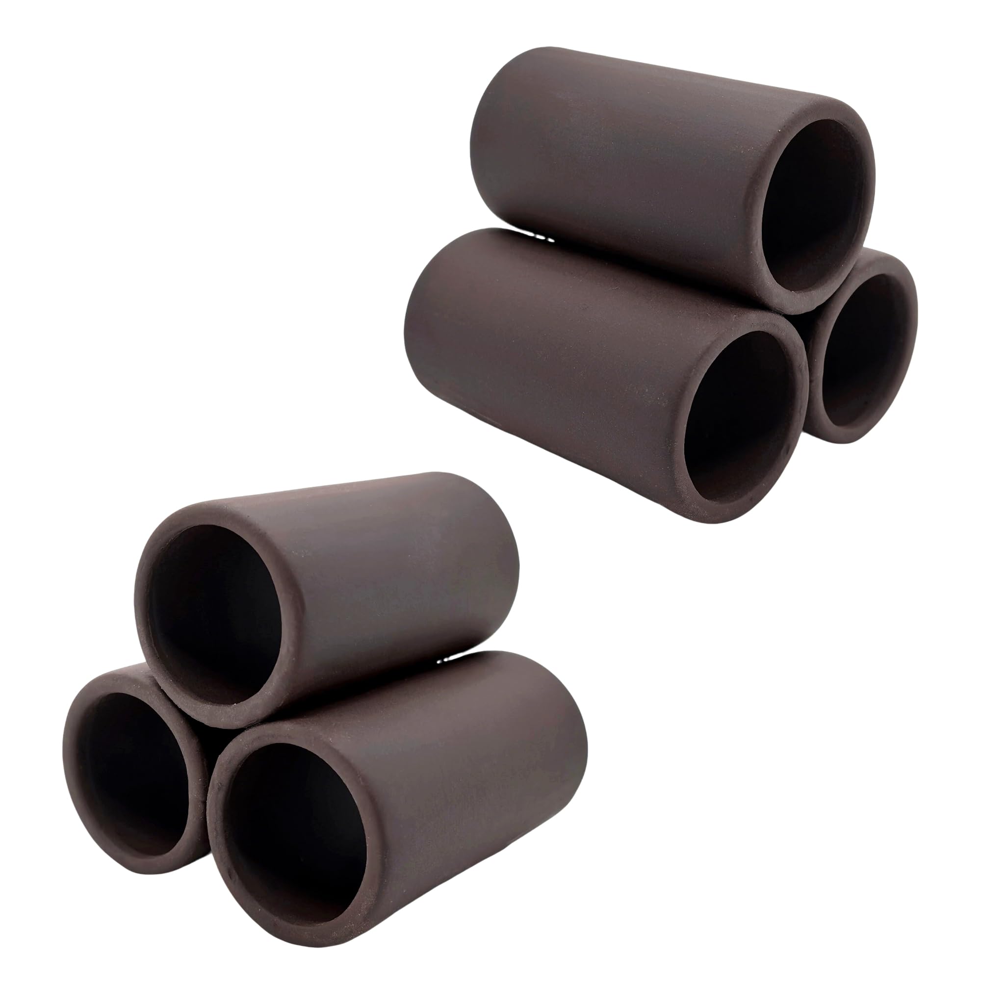 M2cbridge Ceramic Shrimp Dome Hide Shelters Swim Holes Shrimp Habitat Breeding Tube (2PCS Purple Pipe)