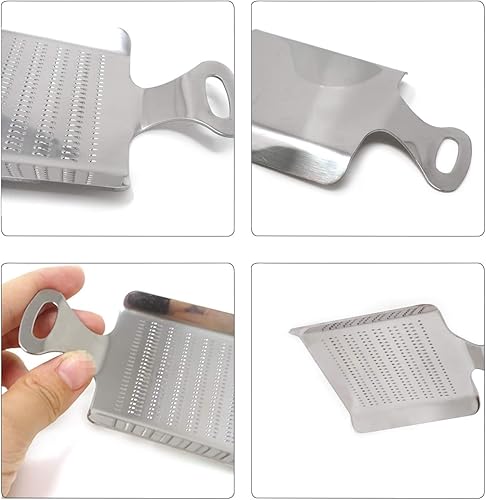 Miniatura 3 de Rallador de verduras de acero inoxidable, ajo, jengibre, fruta, raíz, verduras, cuchara para cocina (pequeño)