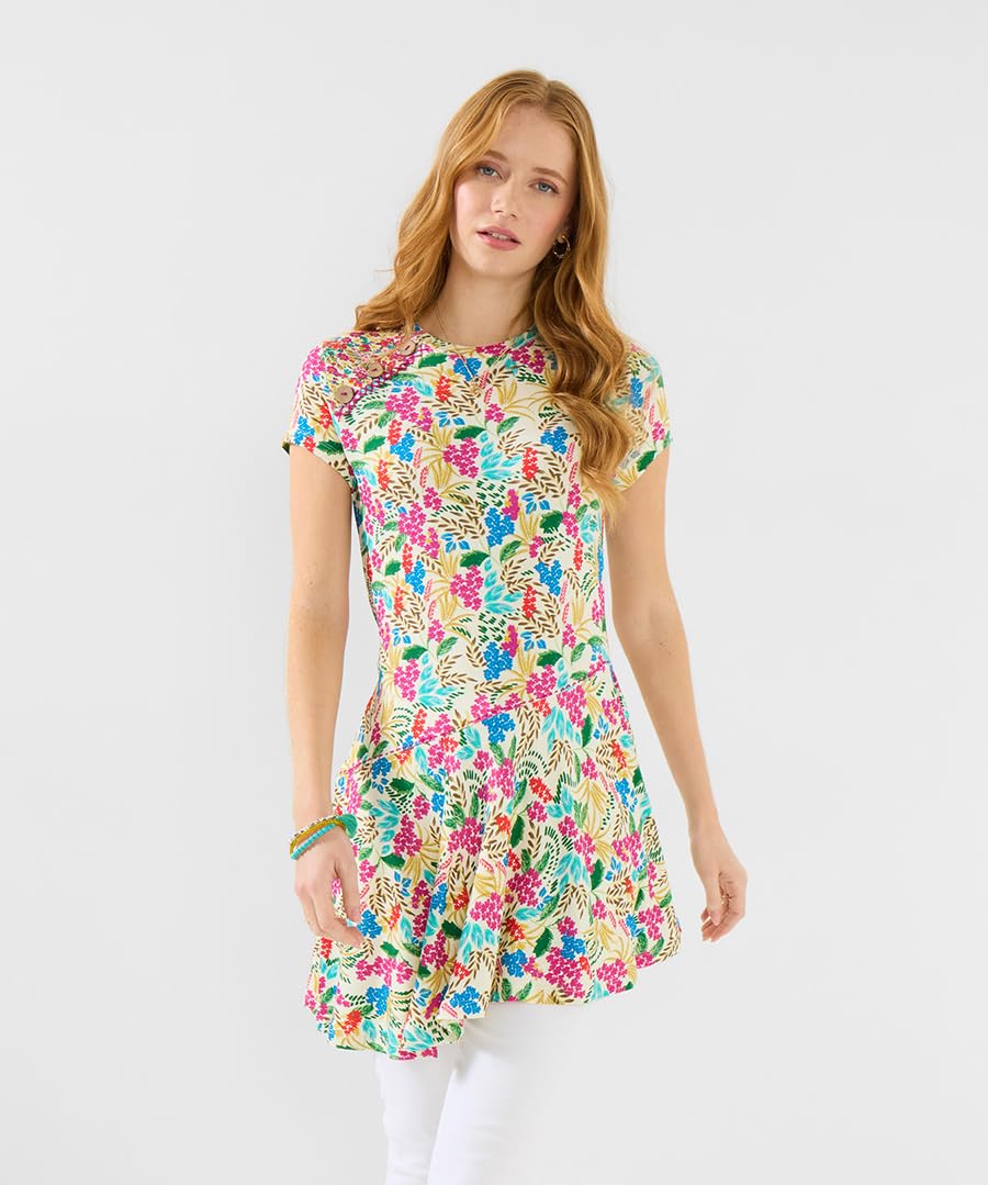 Joe Browns Tunica da Donna con Orlo Asimmetrico Floreale